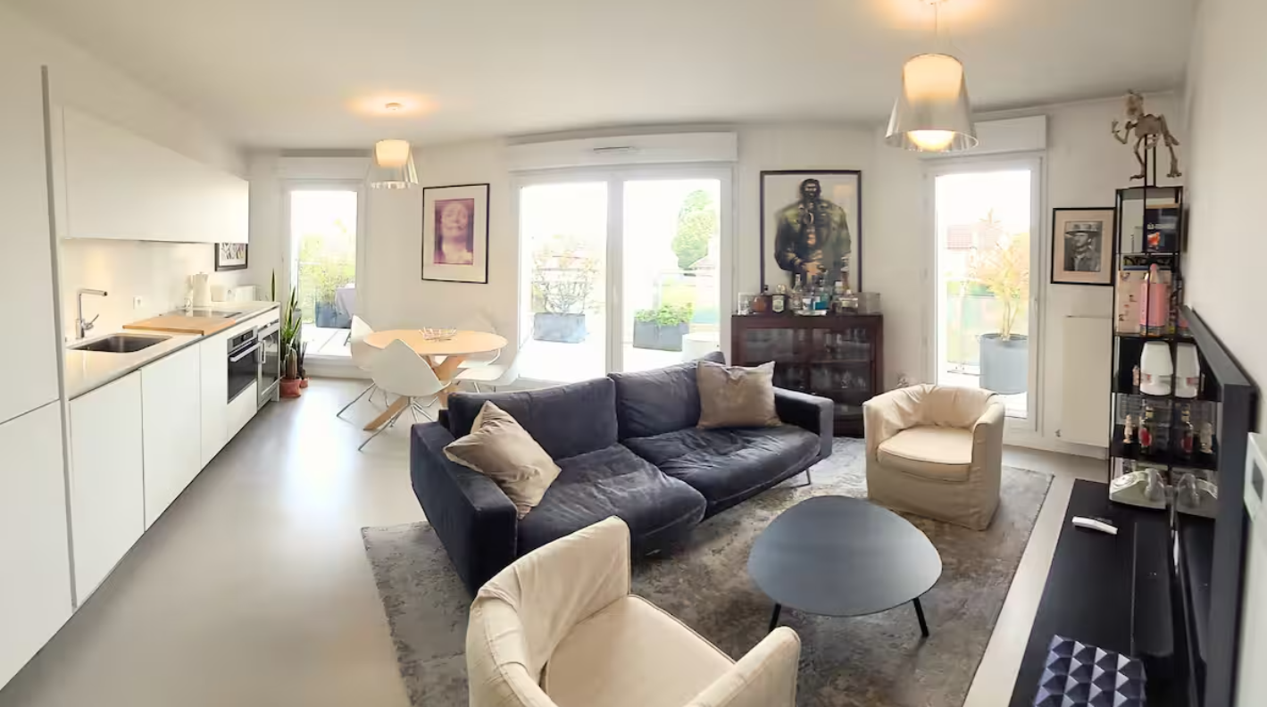 Appartement moderne avec terrasse –15 min de Paris